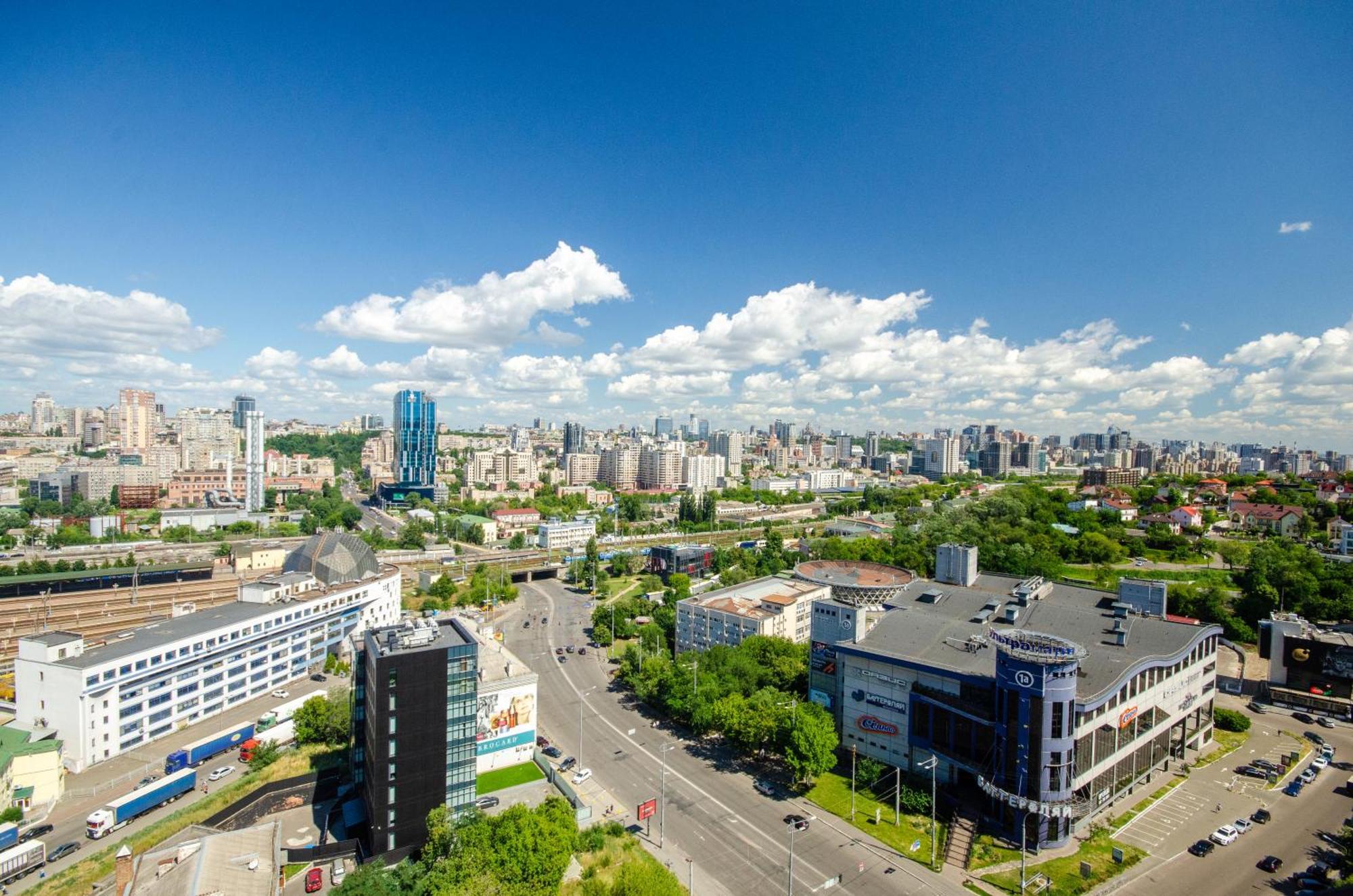 Petrovdom 205-206 Panoramic City View Apartments At Rc Kvartet, Central Railway Station Киев Экстерьер фото